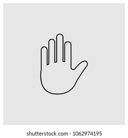 Palm Hand Vector Icon