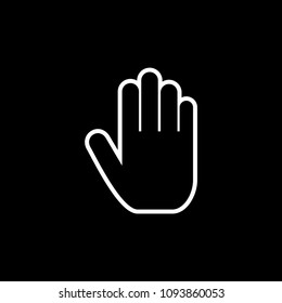 Palm of the hand vector icon