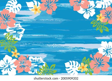 沖縄 海 ハイビスカス Images Stock Photos Vectors Shutterstock