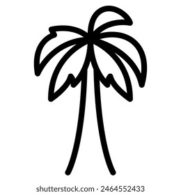 Palm Holiday travel object illustration