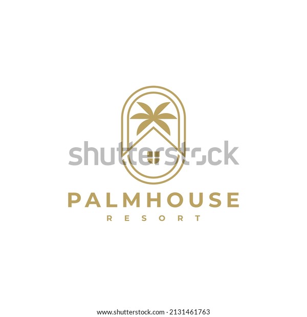 palm house creative logo\
design