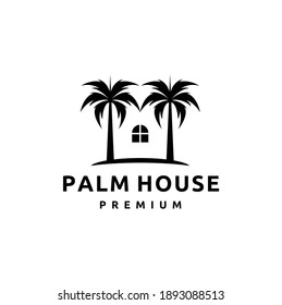 Palm House Logo Vector Icon Illustration