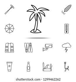 palm icon. Camping icons universal set for web and mobile