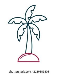 palm icon design over white