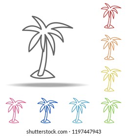 palm icon. Elements of Camping in multi colored icons. Simple icon for websites, web design, mobile app, info graphics