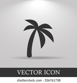 palm icon. Flat design style eps 10