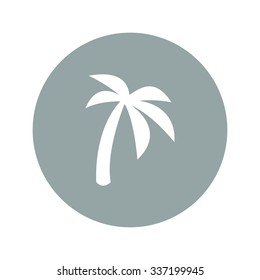 palm icon. Flat design style eps 10