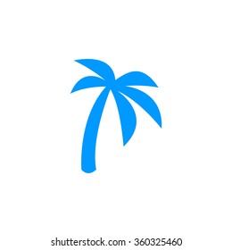 Palm icon. Flat design style eps 10