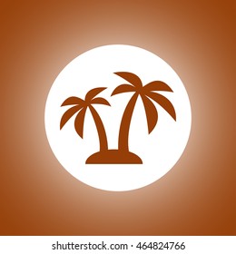 palm icon. Flat design style eps 10