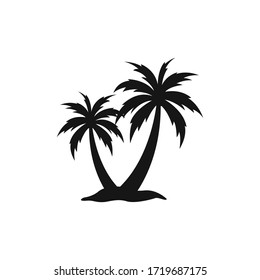 Palm-Symbol, flache Vektorgrafik