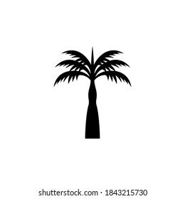 Palm icon flat vector illustration