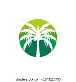 Palm icon flat vector illustration
