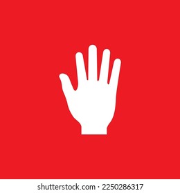 Palmsymbol, grafische Ressourcenvorlage, Vektorgrafik.
