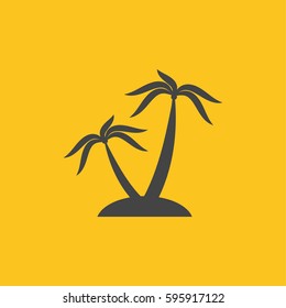 Palm icon illustration isolated vector sign symbol