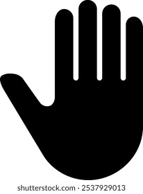The palm icon isolated on white background
