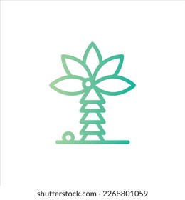 icono de la palma con vektor aislado y fondo transparente.