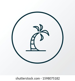 Palm icon line symbol. Premium quality isolated coconut tree element in trendy style.