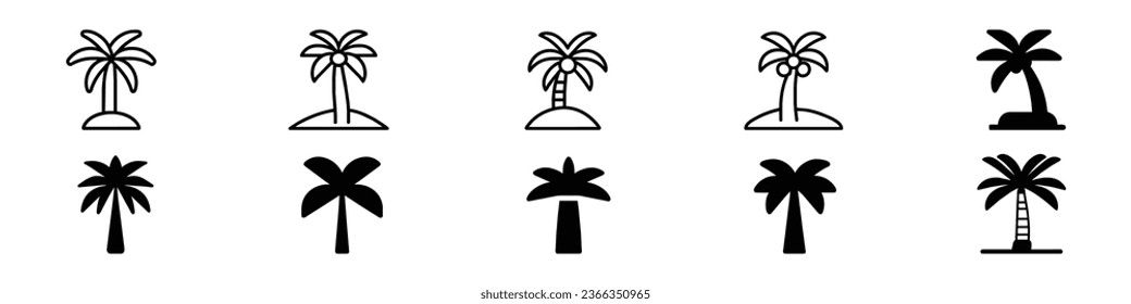  palm icon, palm icon on white background, Palm tree silhouette icon. simple flat vector illustration, Palm tree summer logo, coconut tree icon.