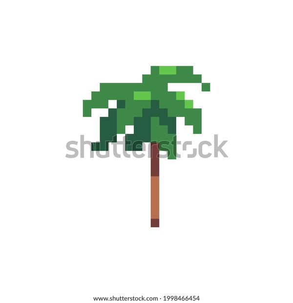 Palm Icon Pixel Art Game Assets Stock Vector (Royalty Free) 1998466454 ...