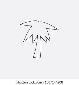 palm icon sign signifier vector