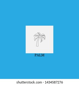 palm icon sign signifier vector