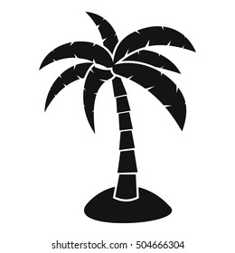 Icono de la palma. Ilustración simple del icono del Vector de la palma para el Web