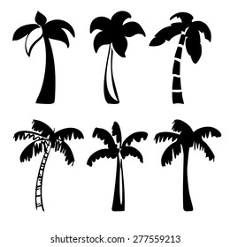 palm  icon sketch collection cartoon vector illustration