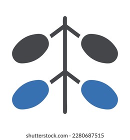 palm icon solid grey blue style ramadan illustration vector element and symbol perfect. Icon sign from modern collection for web.