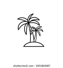 palm icon vector