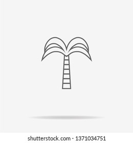 Palm icon. Vector concept illustration for design.