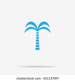 Palm icon. Vector concept illustration for design.
