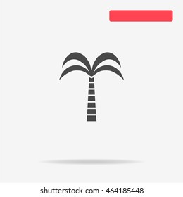 Palm icon. Vector concept illustration for design.