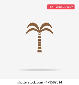 Palm icon. Vector concept illustration for design.