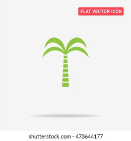 Palm icon. Vector concept illustration for design.