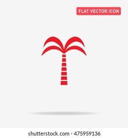 Palm icon. Vector concept illustration for design.