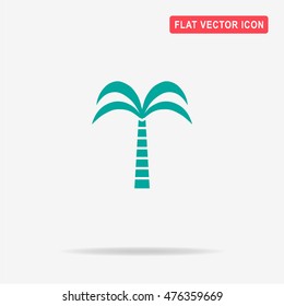 Palm icon. Vector concept illustration for design.