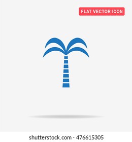 Palm icon. Vector concept illustration for design.