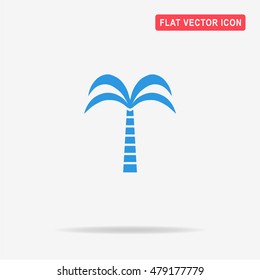 Palm icon. Vector concept illustration for design.