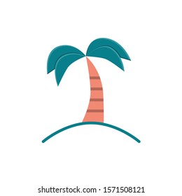 palm icon vector flat style design