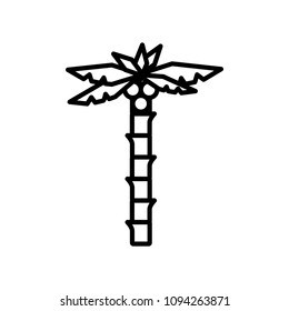 Palm icon, vector illustration