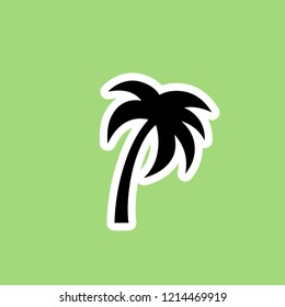palm icon. vector illustration
