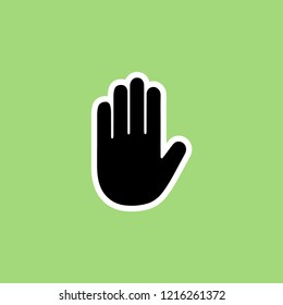 palm icon. vector illustration