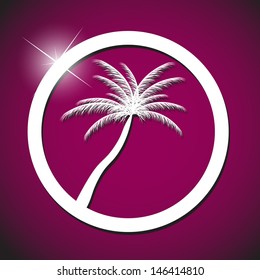 palm icon vector illustration