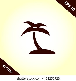 palm icon. palm vector illustration