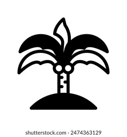 Palm icon Vector o estilo de ilustración de logotipo 
