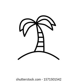 palm icon vector outline style design