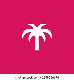 palm icon vector. palm sign on pink background. palm icon for web and app