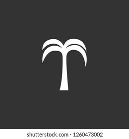 palm icon vector. palm sign on black background. palm icon for web and app