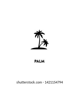 palm icon vector. palm sign on white background. palm icon for web and app