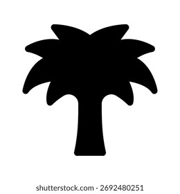 Ilustración de diseño de símbolo de Vector de icono de palma